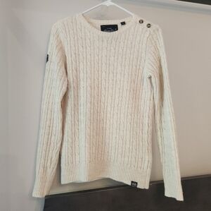 Superdry Tan Cable Knit Sweater
